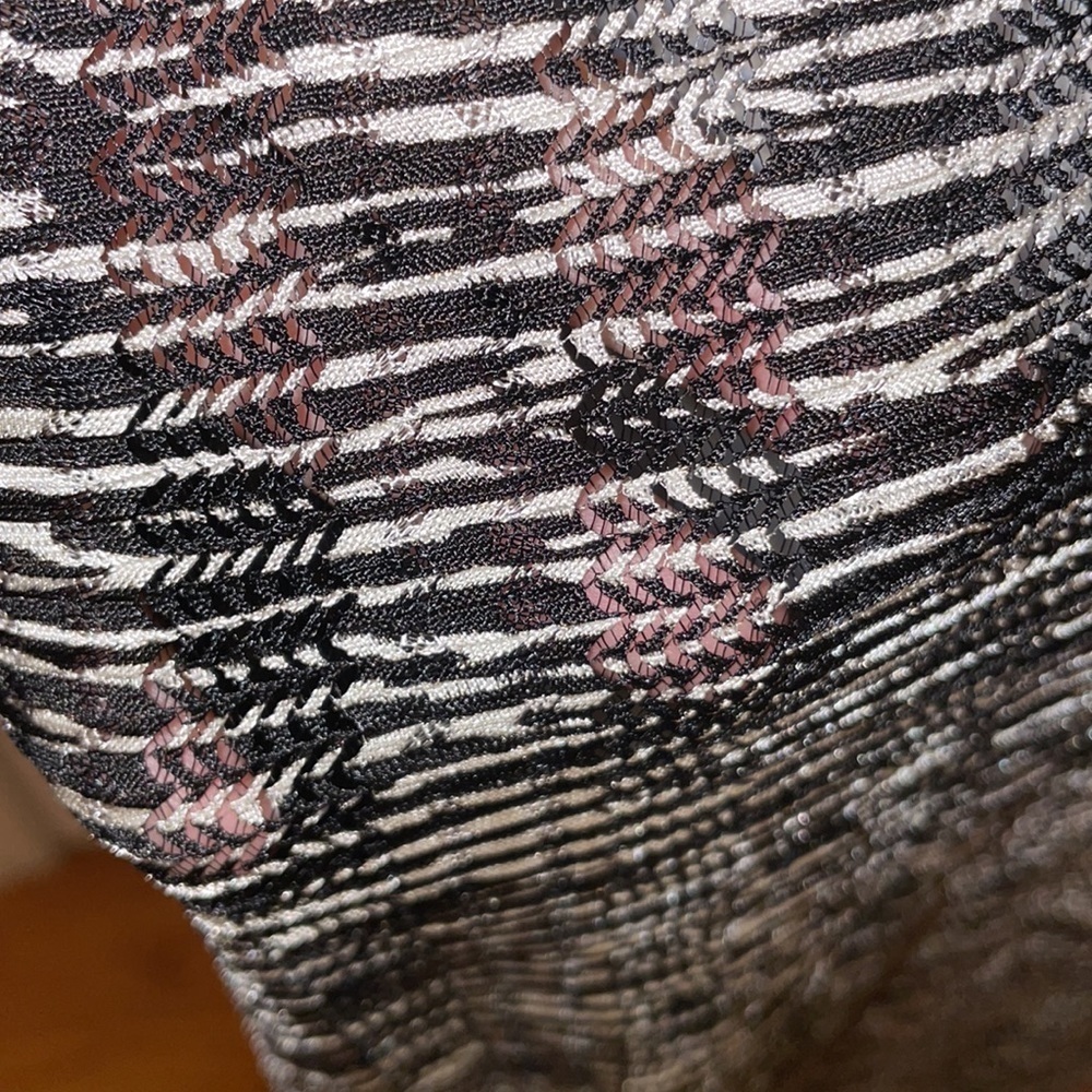 Zara mesh dress/ cover up​ ZEBRA PRINT BLACK AND WHITE SIZE L LARGE​​​​ - Picture 3 of 6